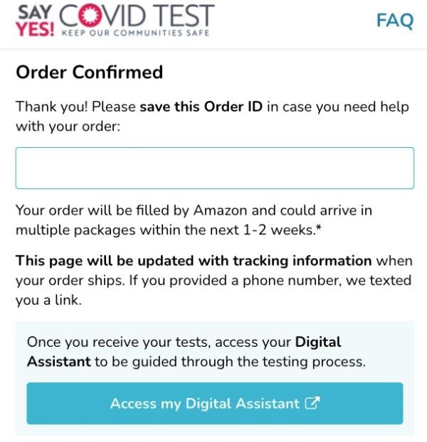 华盛顿州推出网站，订购亚马逊提供的免费COVID-19检测试剂盒