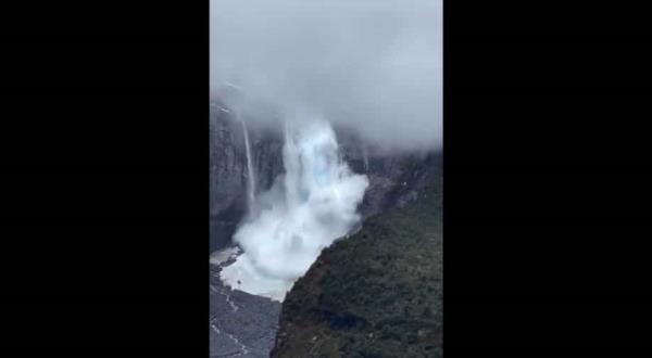 智利一个国家公园的冰川在“非常异常”的温度下断裂