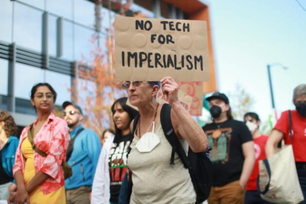“我不想为军事承包商工作”:谷歌，西雅图亚马逊员工抗议与以色列的云协议