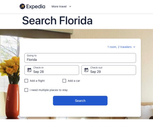 Expedia为那些逃离佛罗里达飓风伊恩寻求庇护的人提供在线帮助