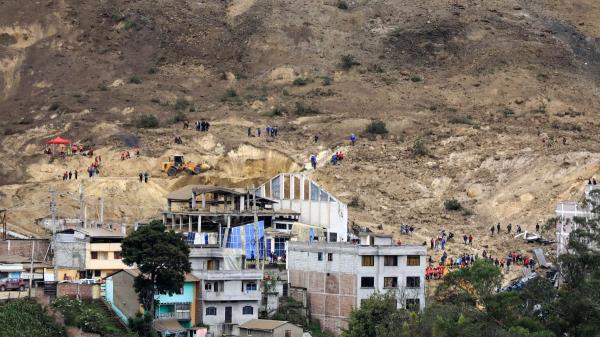 厄瓜多尔山体滑坡死亡人数上升至23人;救援人员继续寻找67名失踪人员