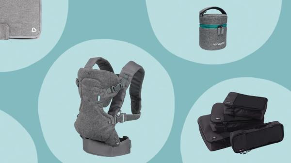 A selection of travel gear recommendations for flying with your baby
