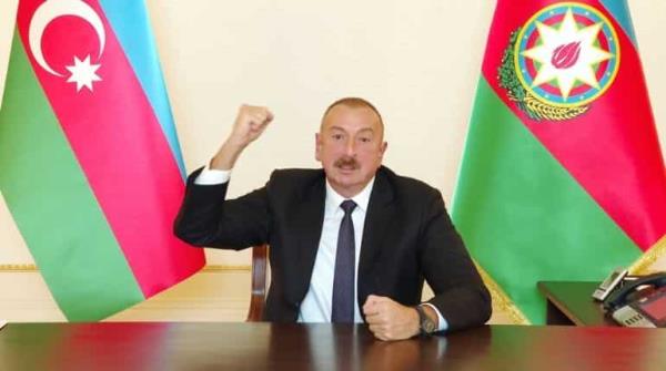 去年在卡拉巴赫获胜后，阿塞拜疆总统阿利耶夫获得第五次任期