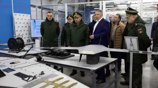 俄罗斯国防部长谢尔盖•绍伊古(Sergei Shoigu)表示，俄罗斯正在加大军用无人机的生产